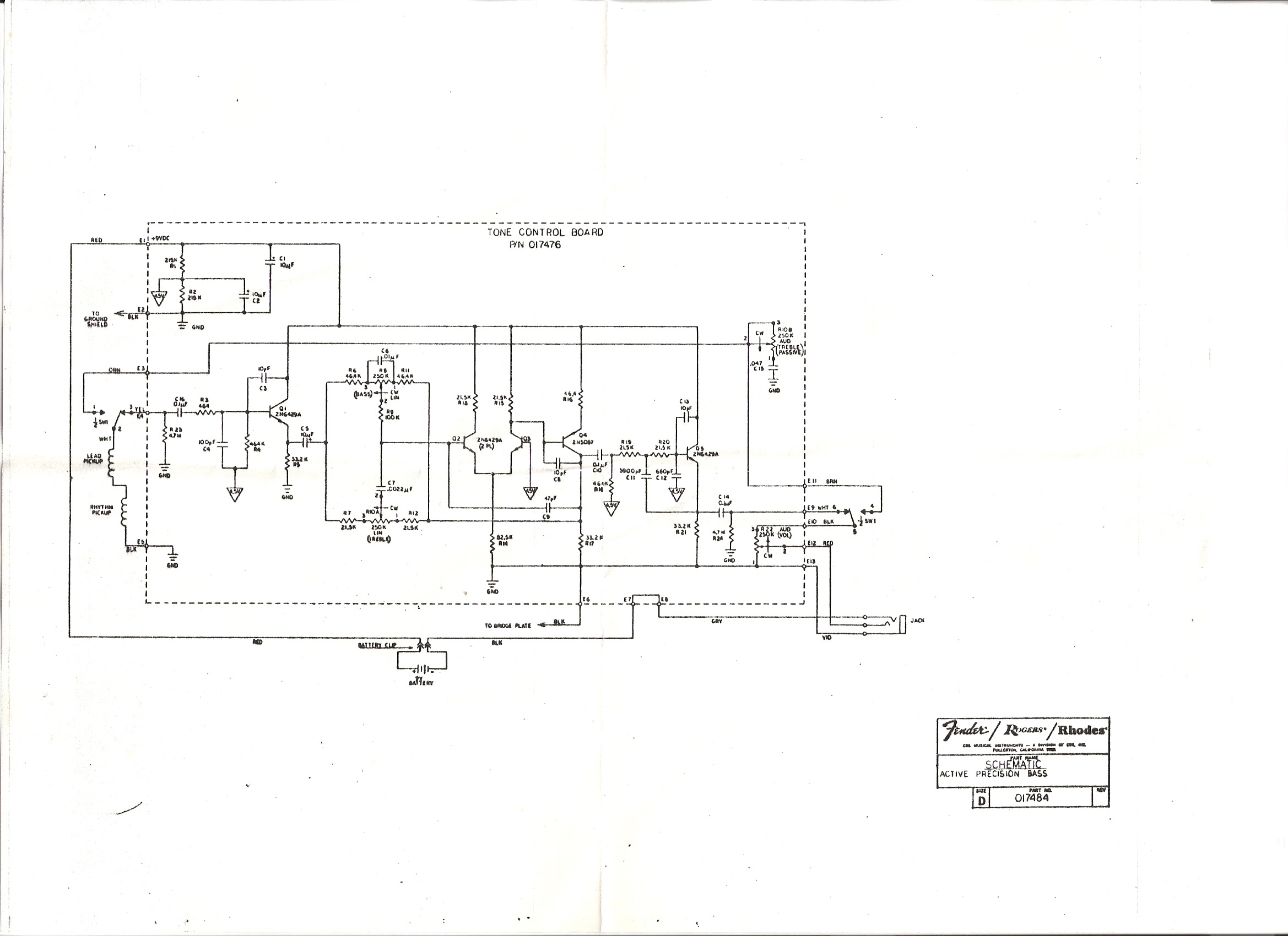 32 P Bass Wiring Diagram